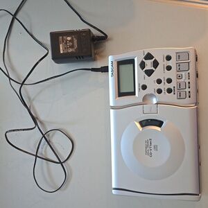 Silver Portable CD Player